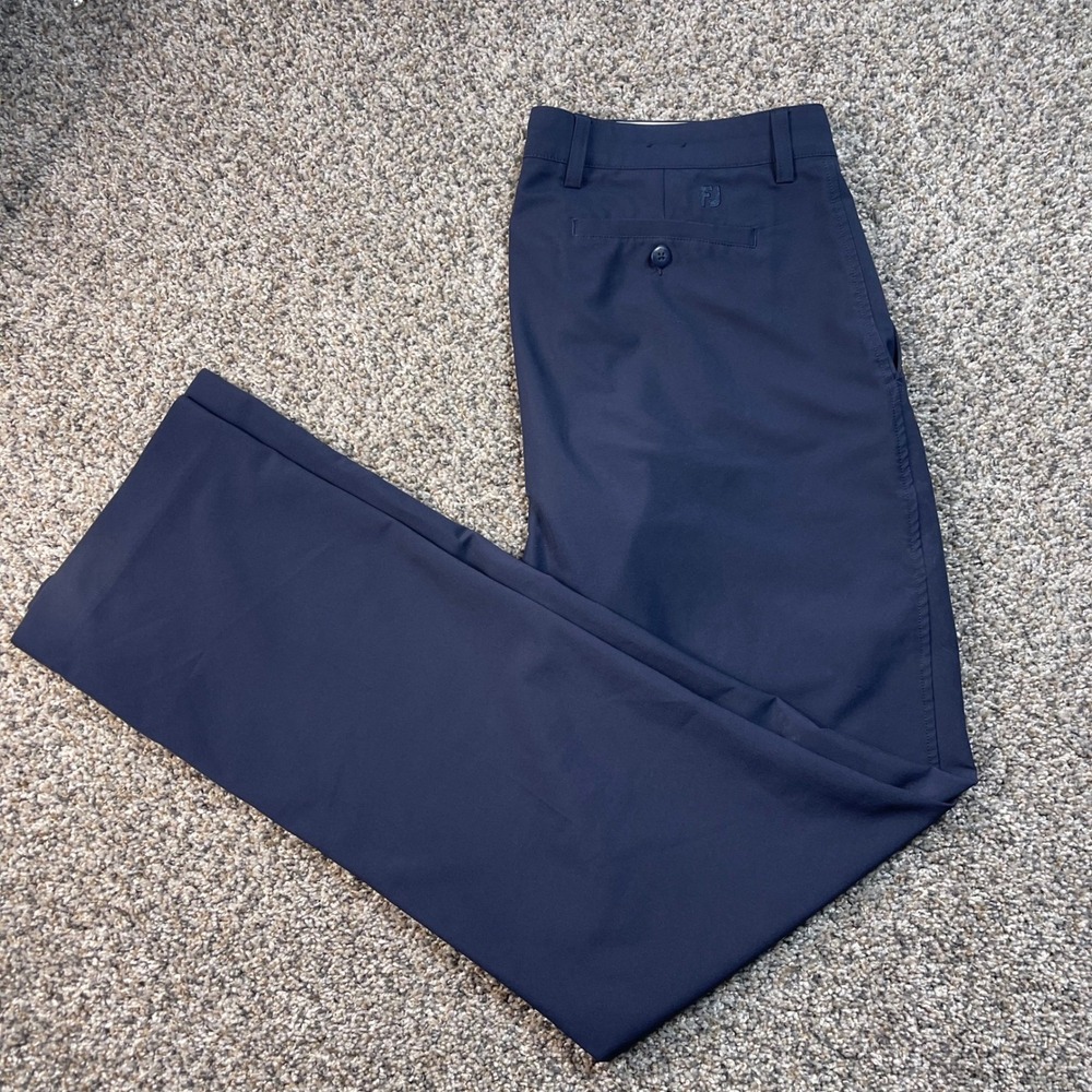 FootJoy FJ Men's Golf Pants 36x34 Blue Stretch Performance Athletic Fit